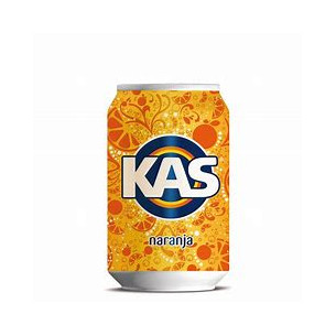 Lata de Kas naranja